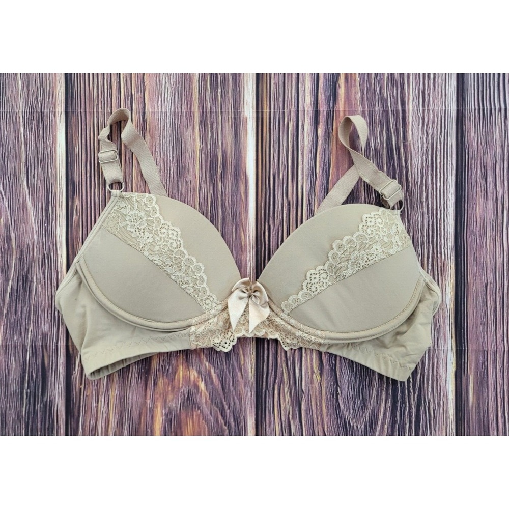 Sugar Daddy Fashion Lace Detail Nude Underwire Bra Size XL